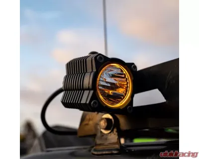 KC Hilites 1 Flex Era Single Light Master Kit for 2016-2023 Jeep Wrangler, LED, Black - 1265