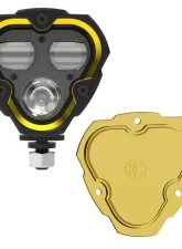 KC HiLiTES 3 Dual Mode Flex Era SAE Fog Light Kit with Clear & Yellow Lens - Single Light                                     - 1284 - Image 16