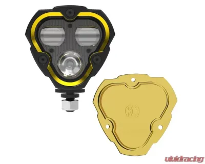 KC HiLiTES 3 Dual Mode Flex Era SAE Fog Light Kit with Clear & Yellow Lens - Single Light - 1284