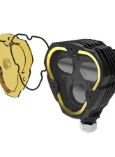 KC HiLiTES 3 Dual Mode Flex Era SAE Fog Light Kit with Clear & Yellow Lens - Single Light                                     - 1284 - Image 2