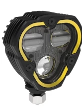 KC HiLiTES 3 Dual Mode Flex Era SAE Fog Light Kit with Clear & Yellow Lens - Single Light                                     - 1284 - Image 3