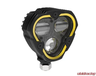 KC HiLiTES 3 Dual Mode Flex Era SAE Fog Light Kit with Clear & Yellow Lens - Single Light - 1284