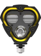 KC HiLiTES 3 Dual Mode Flex Era SAE Fog Light Kit with Clear & Yellow Lens - Single Light                                     - 1284 - Image 4