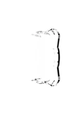 KC Hilites 1 Clear Flex Era Single Light Shield for 5329 - Durable Clear Material                                     - 5329 - Image 4