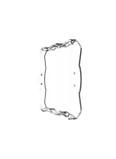 KC Hilites 1 Clear Flex Era Single Light Shield for 5329 - Durable Clear Material                                     - 5329 - Image 6