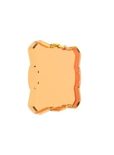 KC HiLites Amber Flex Era 1 Single Light Shield for 5330 Jeep Wrangler, Durable Material                                     - 5330 - Image 2