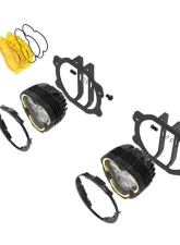 KC Hilites 3 Dual Mode Flex Era SAE Fog Lights 2-Light Master Kit for Jeep JK JL JT Plastic Bumper                                     - 97146 - Image 5
