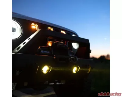 KC Hilites Flex Era 3 Dual Mode SAE Fog Lights 2-Light Master Kit for Jeep Aftermarket Bumpers - 97147