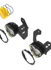 KC Hilites 3 Dual Mode Flex Era SAE Fog Lights 2-Light Master Kit for Jeep JK JL JT                                     - 97149 - Image 2