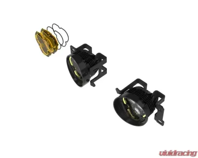 KC Hilites 3 Dual Mode Flex Era SAE Fog Lights 2-Light Kit for Toyota Tacoma | 4Runner | Tundra - 97154