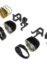 KC Hilites 3 Dual Mode Flex Era SAE Fog Lights 2-Light Kit for Toyota Tacoma | 4Runner | Tundra                                     - 97154 - Image 3