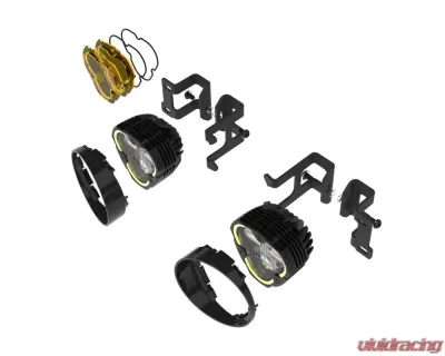 KC Hilites 3 Dual Mode Flex Era SAE Fog Lights 2-Light Kit for Toyota Tacoma | 4Runner | Tundra - 97154
