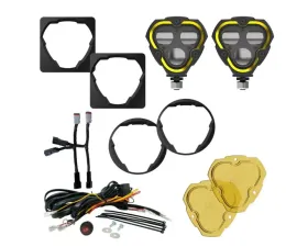 KC Hilites 3 Dual Mode Flex Era SAE Fog Lights 2-Light Master Kit for Toyota Bumper