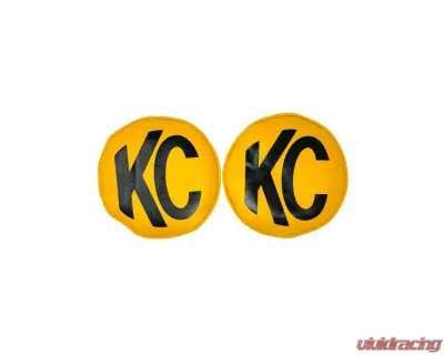 KC Hilites Retro 8" Vinyl Cover Yellow with Black KC Soft for Off-Road Lights - 5801