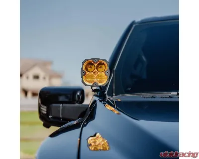 KC Hilites Bracket Set for Ford F-150, Raptor, Lightning GEN3 2021+, Pillar/Ditch Mount - 7337