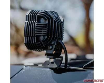 KC Hilites Bracket Set for Ford F-150, Raptor, Lightning GEN3 2021+, Pillar/Ditch Mount - 7337