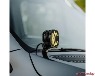 KC HiLiTES A-Pillar Ditch Mount for Mercedes-Benz Sprinter Van 2019+, Black Steel - 73444