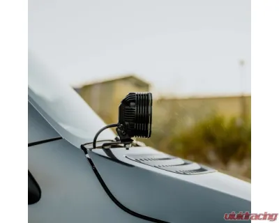 KC HiLiTES A-Pillar Ditch Mount for Mercedes-Benz Sprinter Van 2019+, Black Steel - 73444