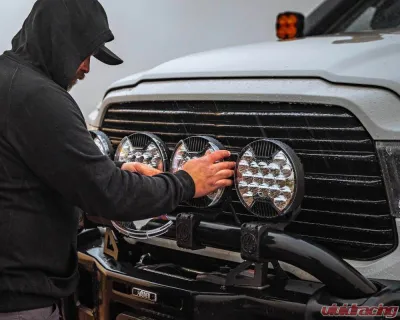 KC Hilites SlimLite 8 Inch LED Clear Light Shield for Off-Road Vehicles - 5207