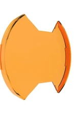 KC Hilites SlimLite 8 Inch LED Amber Light Shield for Off-Road Vehicles                                     - 5208 - Image 2