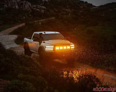 KC Hilites SlimLite 8 Inch LED Amber Light Shield for Off-Road Vehicles - 5208