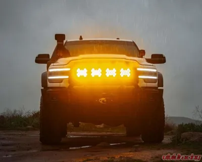 KC Hilites SlimLite 8 Inch LED Amber Light Shield for Off-Road Vehicles - 5208