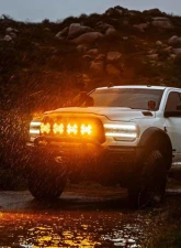 KC Hilites SlimLite 8 Inch LED Amber Light Shield for Off-Road Vehicles                                     - 5208 - Image 13