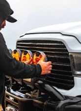 KC Hilites SlimLite 8 Inch LED Amber Light Shield for Off-Road Vehicles                                     - 5208 - Image 10