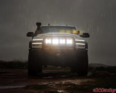 KC Hilites SlimLite 8 Inch LED Clear Light Shield for SAE Driving - Durable Protection - 5209