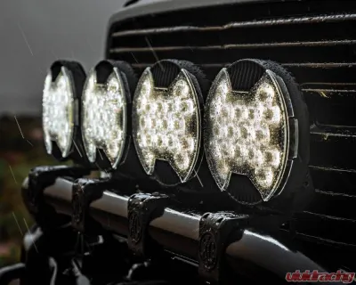 KC Hilites SlimLite 8 Inch LED Clear Light Shield for SAE Driving - Durable Protection - 5209