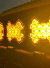 KC HiLites SlimLite 8 Inch LED Selective Yellow Light Shield SAE Driving Light 5210                                     - 5210 - Image 11