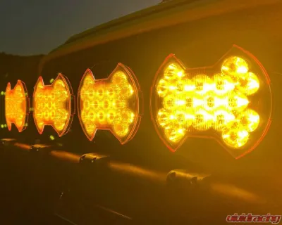 KC HiLites SlimLite 8 Inch LED Selective Yellow Light Shield SAE Driving Light 5210 - 5210