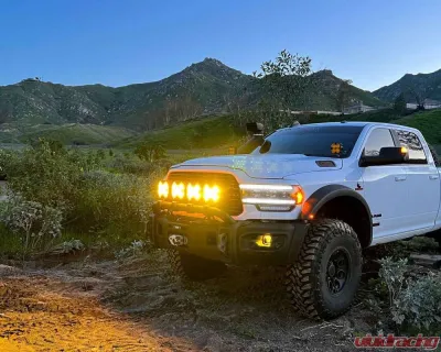 KC HiLites SlimLite 8 Inch LED Selective Yellow Light Shield SAE Driving Light 5210 - 5210