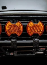 KC HiLites SlimLite 8 Inch LED Amber Light Shield for Off-Road Vehicles                                     - 5211 - Image 11