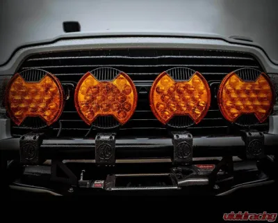 KC HiLites SlimLite 8 Inch LED Amber Light Shield for Off-Road Vehicles - 5211