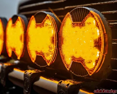 KC HiLites SlimLite 8 Inch LED Amber Light Shield for Off-Road Vehicles - 5211