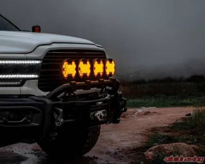 KC HiLites SlimLite 8 Inch LED Amber Light Shield for Off-Road Vehicles - 5211