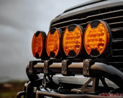 KC HiLites SlimLite 8 Inch LED Amber Light Shield for Off-Road Vehicles - 5211