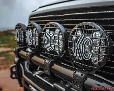 KC Hilites SlimLite 8 Inch LED Black Stone Guard for Off-Road Vehicles - 7230