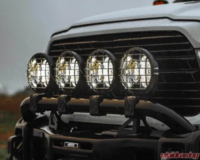KC Hilites SlimLite 8 Inch LED Black Stone Guard for Off-Road Vehicles - 7230