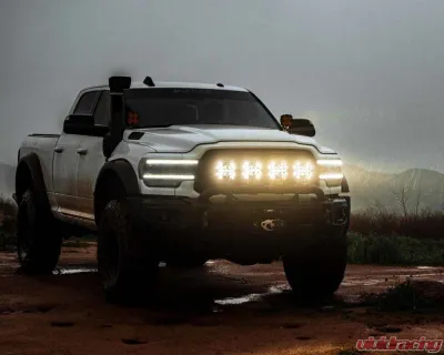 KC Hilites SlimLite 8 Inch LED Black Stone Guard for Off-Road Vehicles - 7230