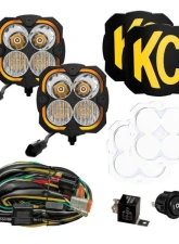 KC HiLiTES Flex Era 4 2-Light LED Light Pod Kit for Off-Road Vehicles, Black                                     - 289 - Image 7
