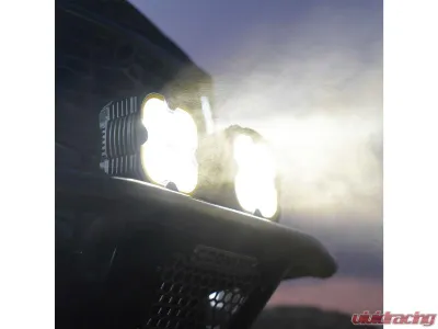 KC HiLiTES Flex Era 4 2-Light LED Light Pod Kit for Off-Road Vehicles, Black - 289