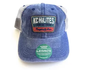KC HiLiTES Old Favorite Blue Curved Bill Hat - Adjustable Fit, Cotton Material