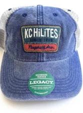 KC HiLiTES Old Favorite Blue Curved Bill Hat - Adjustable Fit, Cotton Material                                     - 70218 - Image 4