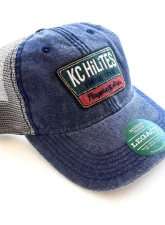 KC HiLiTES Old Favorite Blue Curved Bill Hat - Adjustable Fit, Cotton Material                                     - 70218 - Image 2