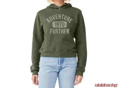 KC HiLiTES Women's Collegiate Adventurer Mid-Length Hoodie, Size M, Cotton Blend, Navy Blue - 70666