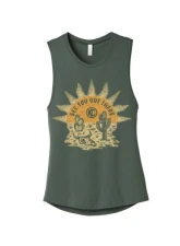 KC Hilites Women's Desert Nomad Tank Top, Size Medium, 100% Cotton, Olive Green                                     - 70678 - Image 2