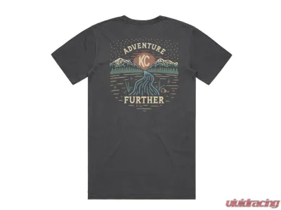 KC Hilites Adventure Further Flagstaff AZ Shirt, Unisex, Cotton, Size Large, Black - 70692