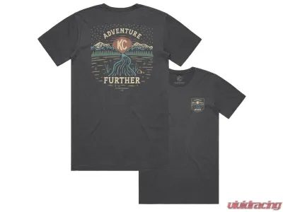KC Hilites Adventure Further Flagstaff AZ Shirt, Unisex, Cotton, Size Large, Black - 70692